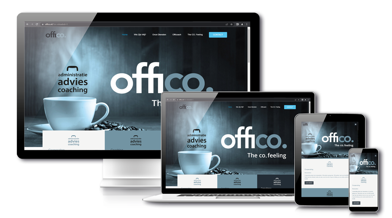 website bouwen en onderhouden Offico Administratie en Coaching